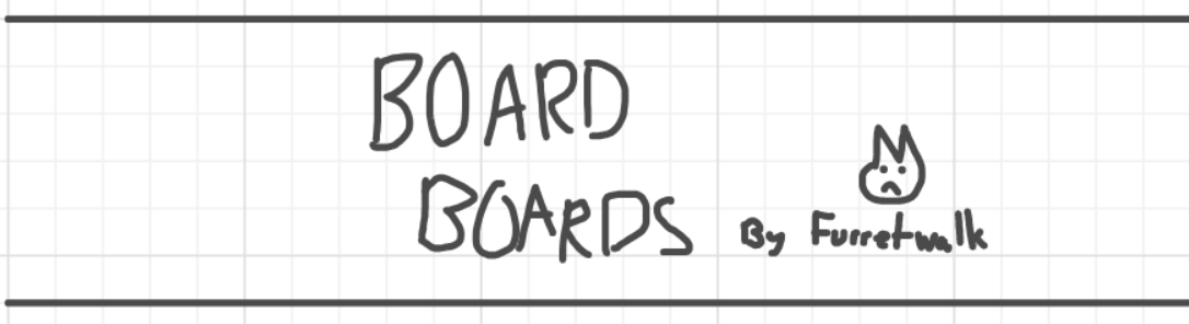 A panel from Ready Oar Knot, episode three of the Board Boards object show by Furretwalk/WalkingFurret.